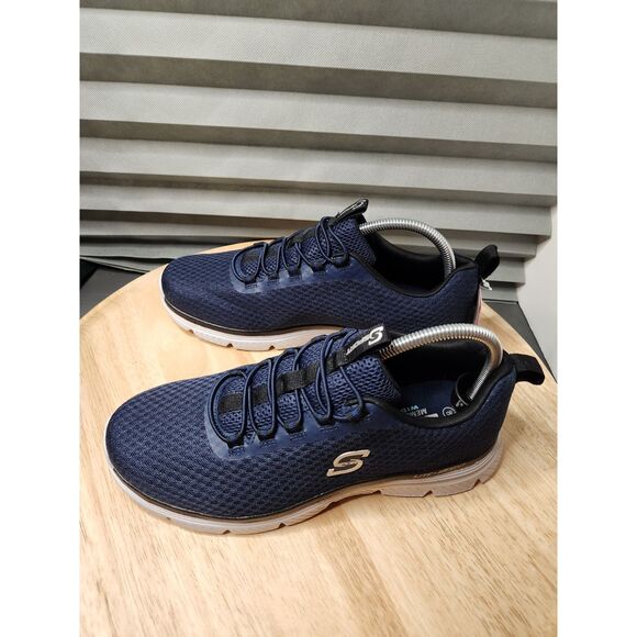 S Sport by Skechers Men’s Size 8 Wide Slip-On Shoes – Blue Memory Foam - Picture 4 of 9